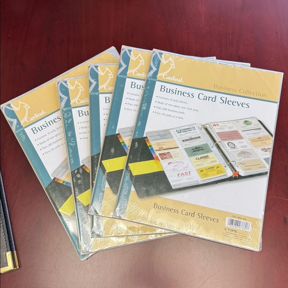 Cardinal Business Card Sleeves and Binder